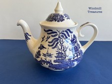 Old willow blue - old, white