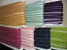 GLASS BEADED ROW LACE TRIM ON