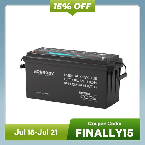 Renogy 200ah 12v - 12v, lifepo4