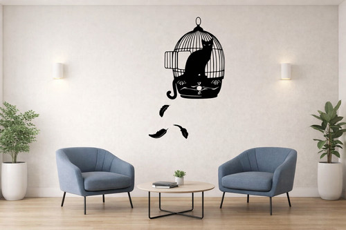 Cat bird cage transfer - bird,