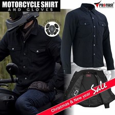 Motorcycle Kevlar Shirt Made with Kevlar Motorbike Mens CE Armoured Shirt Jacket