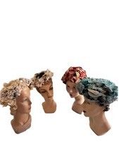 Vintage Floral Hat Lot
