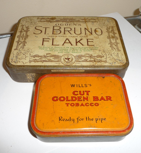 Vintage tobacco tins large - tins,