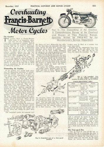 Francis barnett motor cycle - francis,