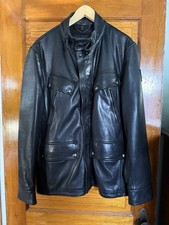 Belstaff Lambskin Leather Jacket Denesmere UK46 Black | Small Flaw