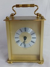 Vintage Quartz Carraige Clock - West Germany - Tested Works & Keeps Right Time 