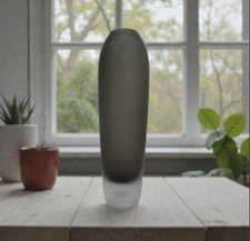 Vintage Retro Frosted Bud Vase