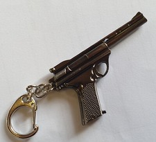 Collectible Model Luger Semi Automatic Gun Keyring Solid Metal 6cm UKSeller Gift