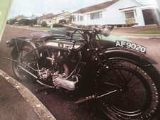 PRE WAR 1924 BSA MODEL S SIDECAR OUTFIT MOTORCYCLE ARTICLE