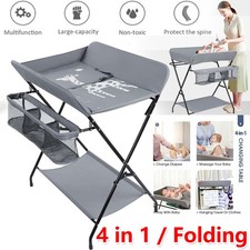 Baby Infant Changing Table Portable Folding Diaper Station Nursery Storage UK