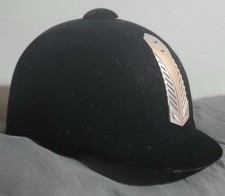 Black Horse Riding Helmet 52cm
