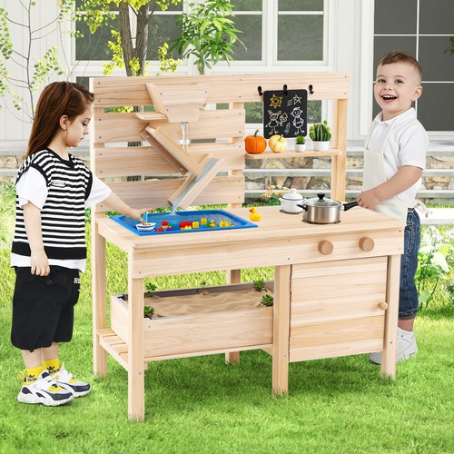 Mud kitchen kids outdoor play - mud,