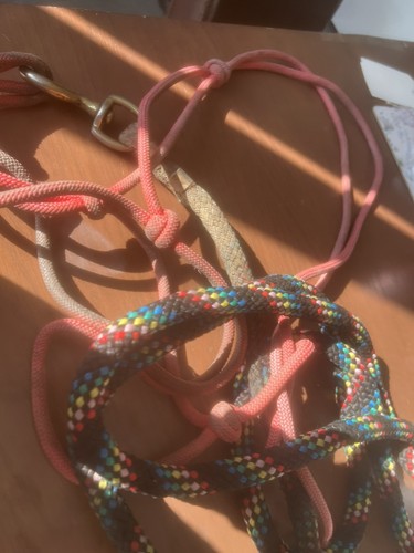 Rope halter headcollar natural - rope,