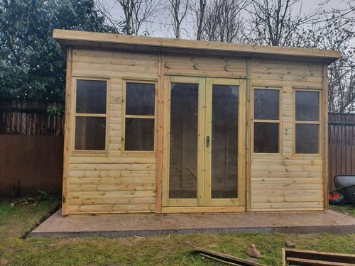 Shed summerhouse pent summer - shed,