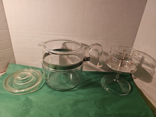 Pyrex clear glass coffee - pyrex, pot