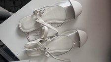 Zara Girls patent White Shoes