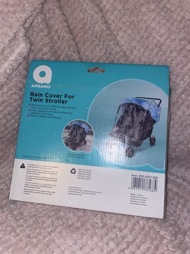 Apramo twin stroller - apramo, rain