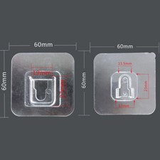 Floating Clear Glass Shelf Shelves Display For Home Bathroom Kitchen Office UK