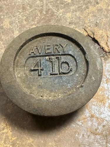 Vintage avery 4lb cast iron - vintage,
