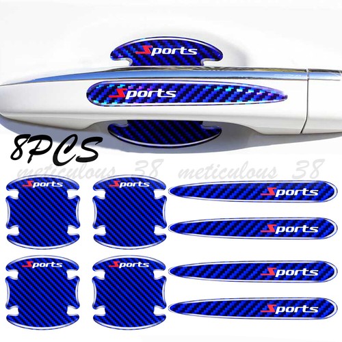 8pcs blue car door handle - 8pcs,