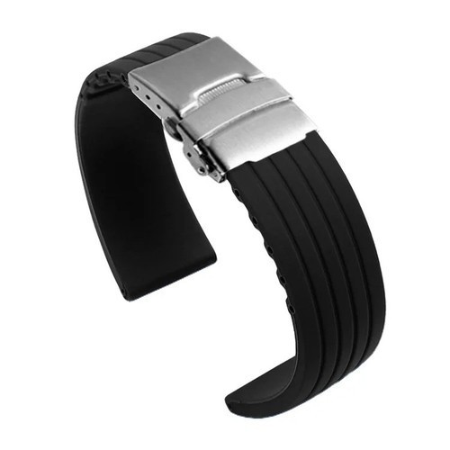 Silicone rubber watch strap - rubber,