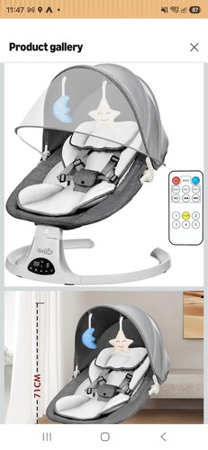 Bluetooth electric baby swing - baby,