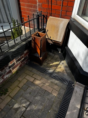 Reclaimed cast iron chimney