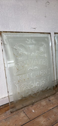 Victorian acid etched glass - victorian,