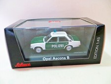 SCHUCO 03294 'OPEL ASCONA B POLIZEI POLICE CAR'. 1:43. Ltd Ed. MIB/BOXED.