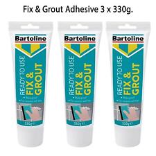3 x 330g. Fix & Grout Wall Tile Adhesive Kitchen Bathroom Wood Dries White 