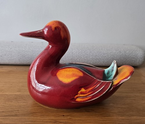 Poole pottery delphis - delphis, red
