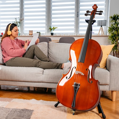 Glarry natural cello with - natural,