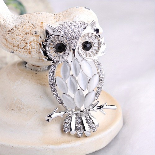 Silver stunning owl opal - silver,