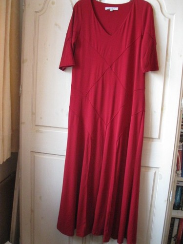 Red jersey dress chesca - red,