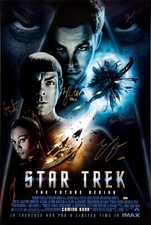NEW STAR TREK 2009 SIGNED MOVIE POSTER PREMIUM WALL ART PRINT SIZE A5-A1