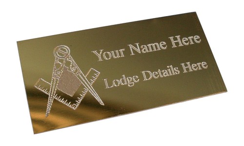 Engraved gold masonic - engraved,