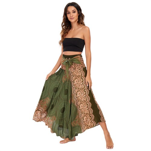 Cotton boho maxi - cotton, high