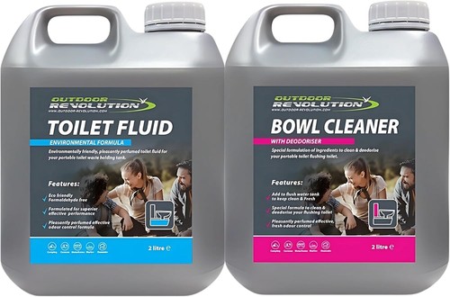 Toilet chemical fluid twin - fluid,