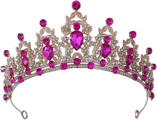 Women crystal wedding crown - crystal,