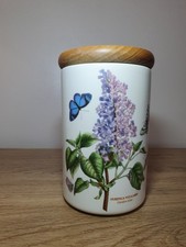 Portmeirion Botanic Garden , Garden Lilac Canister Storage Jar & Lid  18cm 