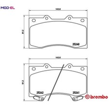 BRAKE PAD SET DISC BRAKE P 56 081 FOR NISSAN VQ40DE 4.0L 6cyl PATROL VI 5.6L