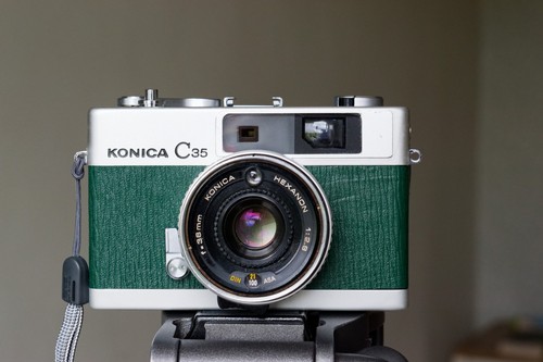 Konica c35 rangefinder camera - rangefinder,