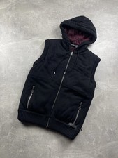 Philipp Plein 2014 Hooded Wool Knit Vest Black Size XL Made in Italy