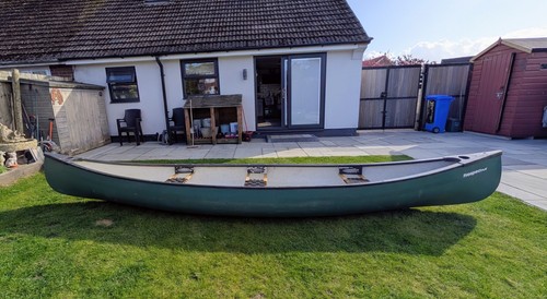 Green prospector canoe 17ft - green,