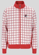 Fila Vintage Borg (Morgan) Tennis Track Top in Off white/red - EXCLUSIVE 2025!