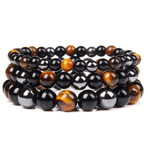 Natural black obsidian - natural,