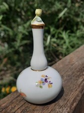 Flakon Meissen Antique 1800th Century Porcelain Perfume Bottle hand painted