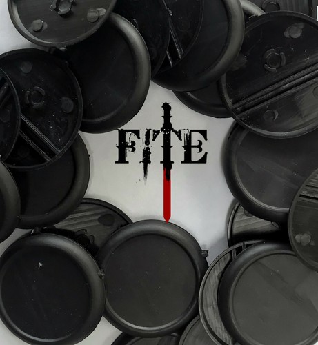 40mm round plastic bases - , with