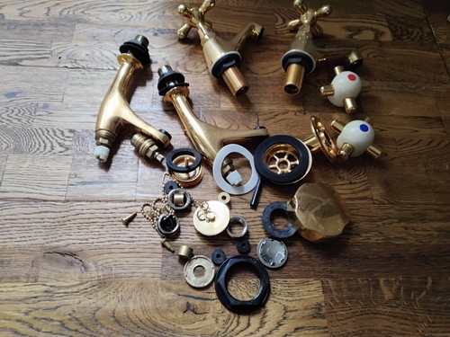 Gold colour brass bathroom - colour,
