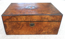 Antique writing slope internal lock on slope, secret drawers, inkwell for repair